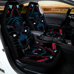 Dark Geometric Wolf Print Universal Fit Car Seat Covers
