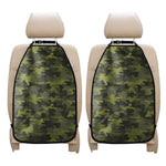 Dark Green Camouflage Print Car Seat Organizers