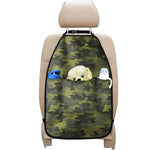 Dark Green Camouflage Print Car Seat Organizers