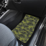 Dark Green Camouflage Print Front Car Floor Mats