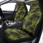 Dark Green Camouflage Print Universal Fit Car Seat Covers
