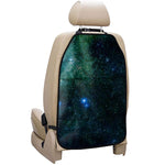 Dark Green Galaxy Space Print Car Seat Organizers