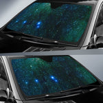 Dark Green Galaxy Space Print Car Sun Shade GearFrost