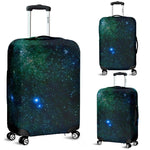 Dark Green Galaxy Space Print Luggage Cover GearFrost