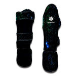 Dark Green Galaxy Space Print Muay Thai Shin Guard