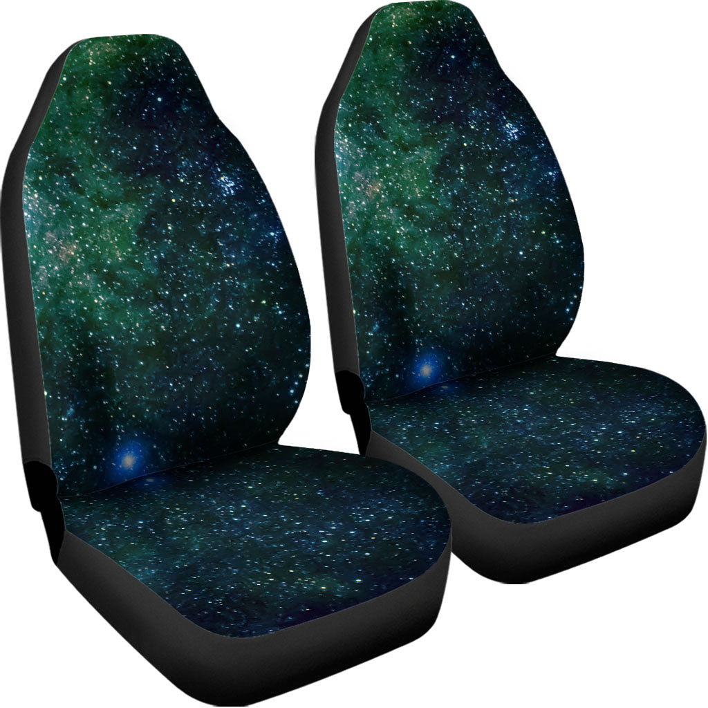 Dark Green Galaxy Space Print Universal Fit Car Seat Covers