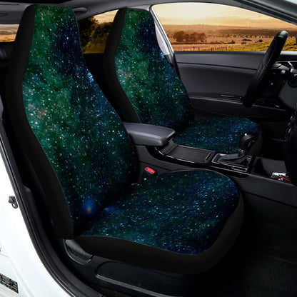 Dark Green Galaxy Space Print Universal Fit Car Seat Covers
