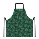 Dark Green Hemp Pattern Print Apron