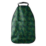 Dark Green Hemp Pattern Print Car Seat Organizers