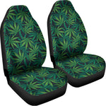 Dark Green Hemp Pattern Print Universal Fit Car Seat Covers