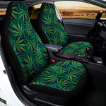 Dark Green Hemp Pattern Print Universal Fit Car Seat Covers