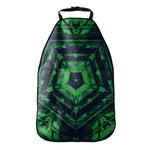 Dark Green Kaleidoscope Print Car Seat Organizers