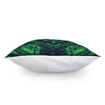 Dark Green Kaleidoscope Print Pillow Cover