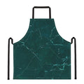 Dark Green Marble Print Apron
