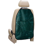 Dark Green Marble Print Car Seat Organizers