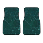 Dark Green Marble Print Front Car Floor Mats