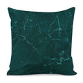 Dark Green Marble Print Pillow Cover