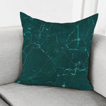 Dark Green Marble Print Pillow Cover