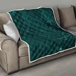 Dark Green Marble Print Quilt