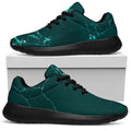 Dark Green Marble Print Walking Shoes