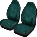Dark Green Marble Print Universal Fit Car Seat Covers