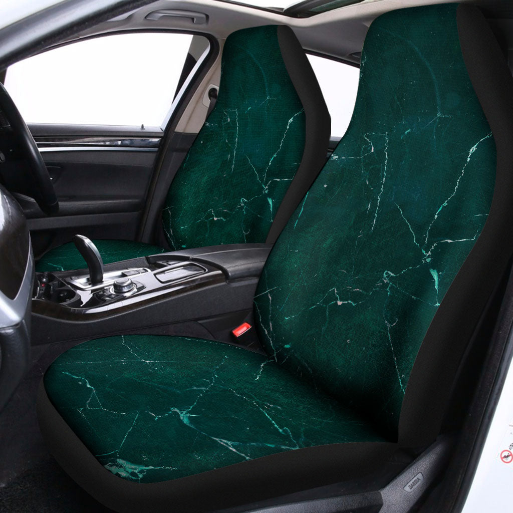 Dark Green Marble Print Universal Fit Car Seat Covers