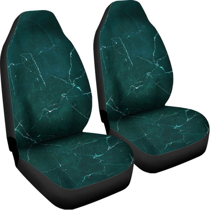 Dark Green Marble Print Universal Fit Car Seat Covers