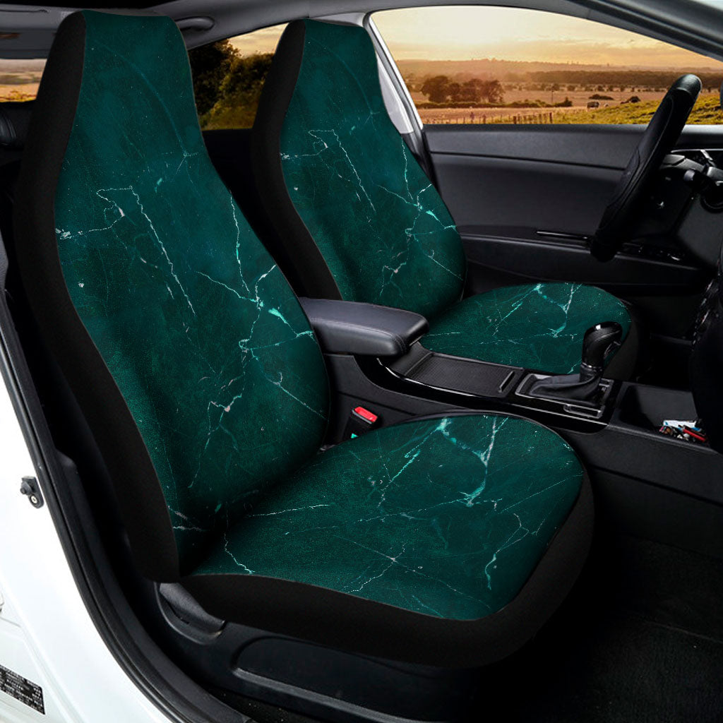Dark Green Marble Print Universal Fit Car Seat Covers