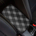 Dark Grey Argyle Pattern Print Car Center Console Cover