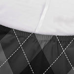 Dark Grey Argyle Pattern Print Sofa Cover
