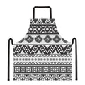Dark Grey Aztec Pattern Print Apron