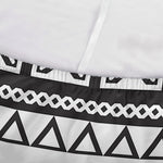 Dark Grey Aztec Pattern Print Sofa Cover