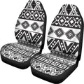 Dark Grey Aztec Pattern Print Universal Fit Car Seat Covers