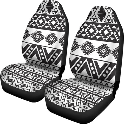 Dark Grey Aztec Pattern Print Universal Fit Car Seat Covers
