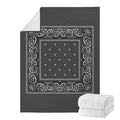 Dark Grey Bandana Blanket