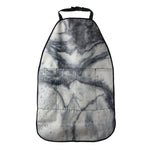 Dark Grey White Marble Print Car Seat Organizers