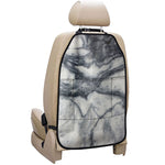 Dark Grey White Marble Print Car Seat Organizers