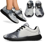 Dark Grey White Marble Print Sport Shoes GearFrost