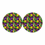 Dark Hawaiian Tropical Pattern Print Car Coasters