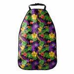 Dark Hawaiian Tropical Pattern Print Car Seat Organizers