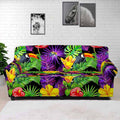 Dark Hawaiian Tropical Pattern Print Sofa Cover