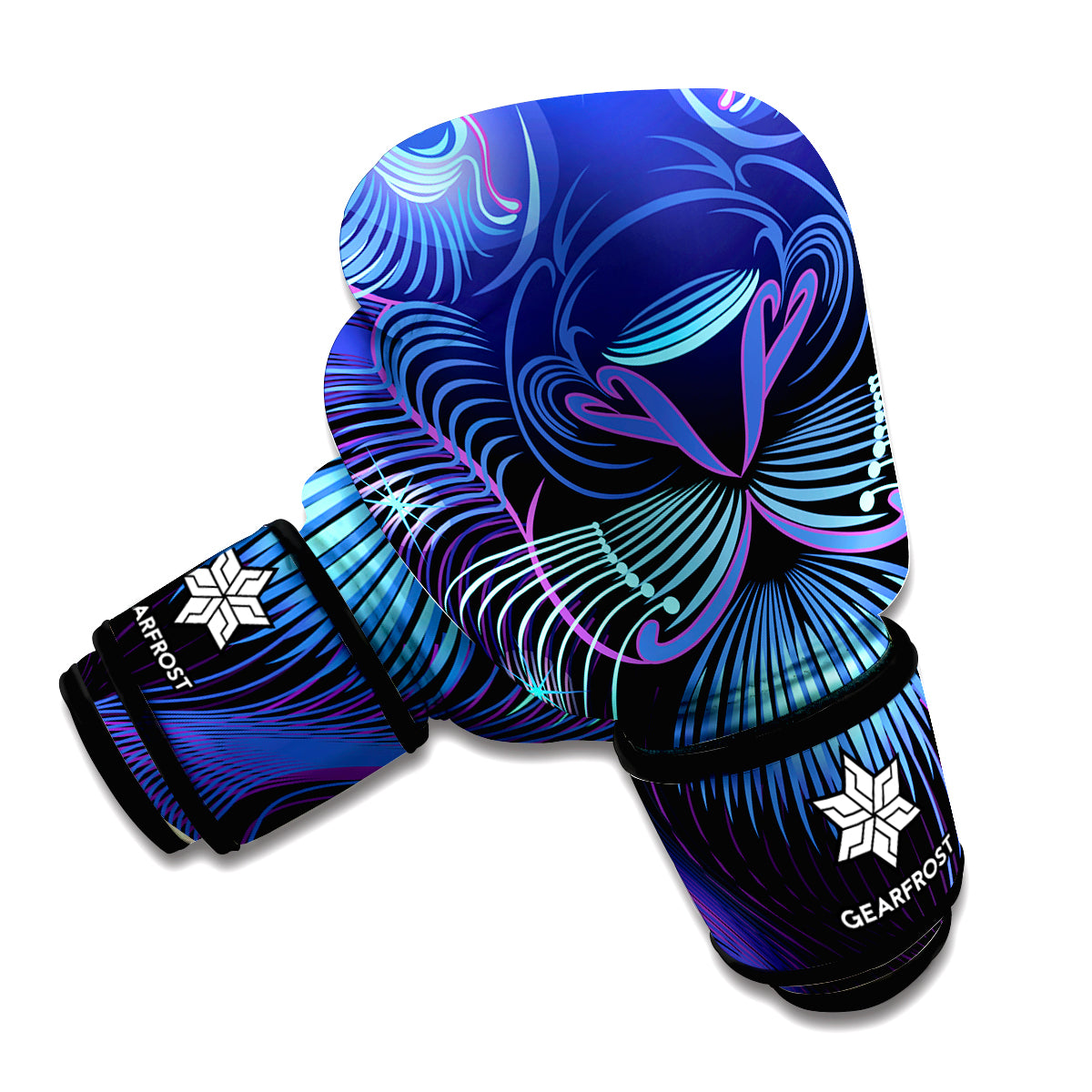 Dark Leo Zodiac Sign Print Boxing Gloves
