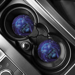 Dark Leo Zodiac Sign Print Car Coasters