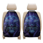Dark Leo Zodiac Sign Print Car Seat Organizers