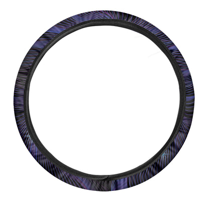 Dark Leo Zodiac Sign Print Car Steering Wheel Cover