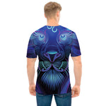 Dark Leo Zodiac Sign Print Men's T-Shirt