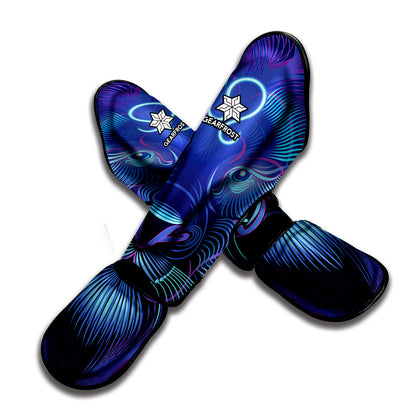 Dark Leo Zodiac Sign Print Muay Thai Shin Guard
