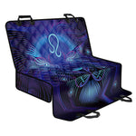 Dark Leo Zodiac Sign Print Pet Car Back Seat Cover