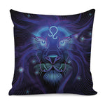 Dark Leo Zodiac Sign Print Pillow Cover
