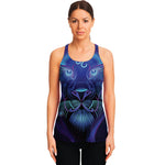 Dark Leo Zodiac Sign Print Women's Racerback Tank Top